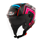CAPACETE KYT TT-COURSE 98 BOMB AMARELO / BRANCO / VERMELHO / AZUL