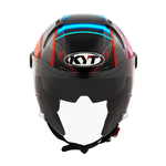 CAPACETE KYT TT-COURSE 98 BOMB AMARELO / BRANCO / VERMELHO / AZUL