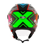 CAPACETE KYT TT-COURSE 98 BOMB AMARELO / BRANCO / VERMELHO / AZUL