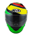 CAPACETE KYT NF-R SAVA VERDE / AMARELO / VERMELHO / BRANCO / AZUL