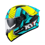 CAPACETE KYT NF-R XAVI FORES 2021 VERDE/AMARELO FOSCO 