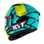 CAPACETE KYT NF-R XAVI FORES 2021 VERDE/AMARELO FOSCO 