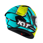 CAPACETE KYT NF-R XAVI FORES 2021 VERDE/AMARELO FOSCO 