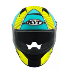 CAPACETE KYT NF-R XAVI FORES 2021 VERDE/AMARELO FOSCO 