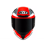 CAPACETE KYT TT-COURSE DALLA PORTA LEOPARD AZUL CLARO (ITALIA) 