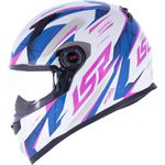 CAPACETE LS2 FF358 CLASSIC DRAZE BRANCO/ROSA