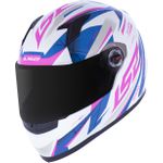 CAPACETE LS2 FF358 CLASSIC DRAZE BRANCO/ROSA