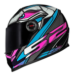 CAPACETE LS2 CLASSIC XDRON CYAN ROSA