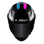 CAPACETE LS2 CLASSIC XDRON CYAN ROSA