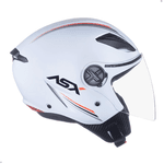 Capacete Asx City Air Aberto Branco