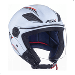 Capacete Asx City Air Aberto Branco