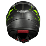 CAP LS2 FF353 ROKKU PRETO AMARELO FOSCO