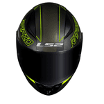CAP LS2 FF353 ROKKU PRETO AMARELO FOSCO