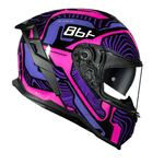 CAPACETE NORISK STRADA II FUSION ROSA E PRETO