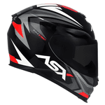 CAPACETE ASX EAGLE STREET PRETO GRAFITE BRANCO 