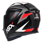 CAPACETE ASX EAGLE STREET PRETO GRAFITE BRANCO 