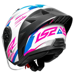 CAPACETE LS2 DRAZE AIRFLOW ABERTO ROSA E BRANCO 