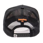 Boné Trucker Cabeça De Boi Laranja Pr