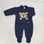 Macacão Urso Azul Jeans