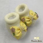 Sapatinho De Tricot Alice Amarelo