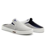 Kit Babuche Slip On Mule Polo Joy Masculino Conforto C/ Relógio - Cinza