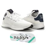 Kit Tênis Masculino Polo Joy Sport Com Chinelo Branco