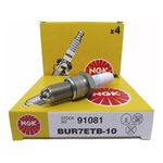 BUR7ETB-10 VELA IGNICAO GOL, PARATI, SANTANA, SAVEIRO - 97,.... * ( MOTOR - AP, AT - 8 VALVULAS A ALCOOL ) COMPATIVEL COM PECAS 030.905.999-12 --- 3 ELETROLDOS --- JOGO COM 4 PECAS 