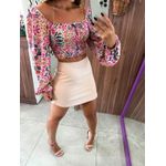 Saia Alfaiataria Íris Nude Claro