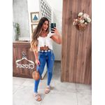 Cropped Laise Branca Flora