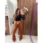 Calça Flare Joana Telha