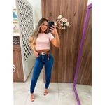 Calça Jeans Escuro Skinny Lez