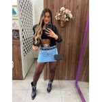 Blazer Cropped Preto Vida Bela 