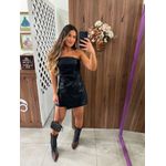 Vestido Courino Preto Beatriz