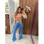 Calça Flare Jeans Vick Barra Desfiada