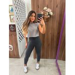 Calça Legging Pézinho Cinza Pri 