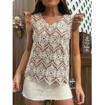 Blusa Nude Renda Eva