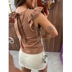 Blusa Nude Renda Eva