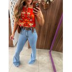 Calça Flare Jeans Claro Nexo 