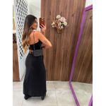 Top Corset Flores Preto