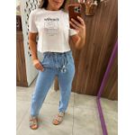 Camiseta Cropped Paradise Feelings Branco Colcci