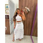 Conjunto Midi Renda Branco Mavie 