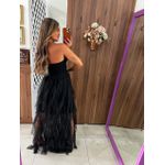 Vestido Tule Preto Ravena 