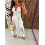 Vestido Branco Laise Flora