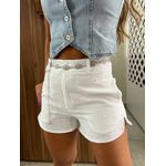 Short Branco Laise Vida Bela