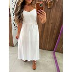 Vestido Midi Branco Desiree