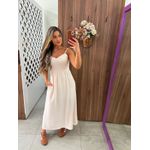 Vestido Midi Creme Desiree