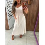 Vestido Midi Creme Desiree