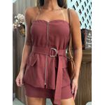 Blusa Sem Alças Bordô Olívia 