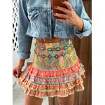 Saia Curta Estampada Amalfi Mix Farm