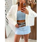 Blazer Branco Franjas Clara 